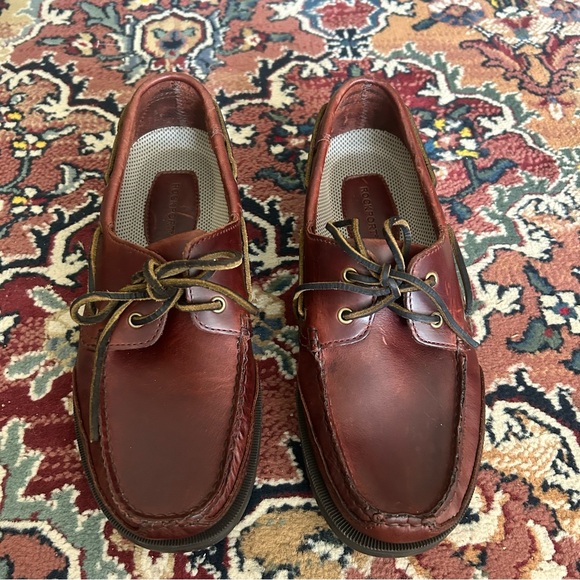 Rockport NEW Men’s Leather Dark Brown Shoes sz 9 - Picture 1 of 6